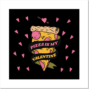 Pizza for Valentine Posters and Art